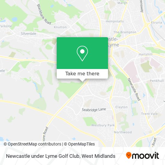 Newcastle under Lyme Golf Club map