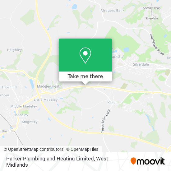 Parker Plumbing and Heating Limited map