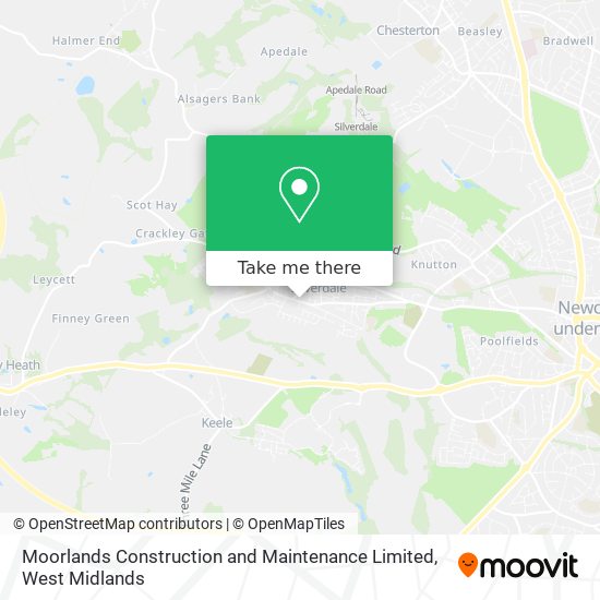 Moorlands Construction and Maintenance Limited map