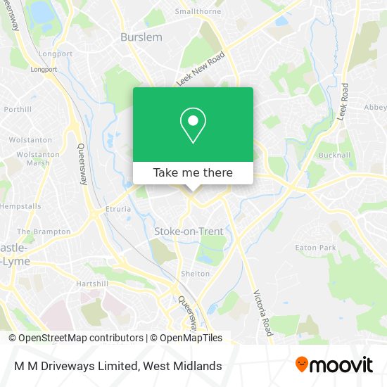 M M Driveways Limited map