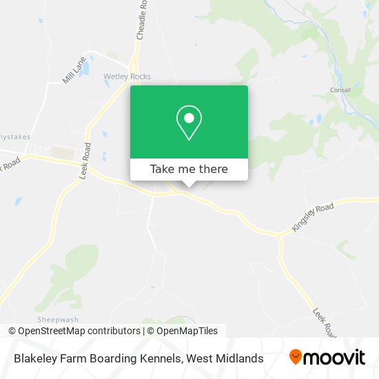 Blakeley Farm Boarding Kennels map