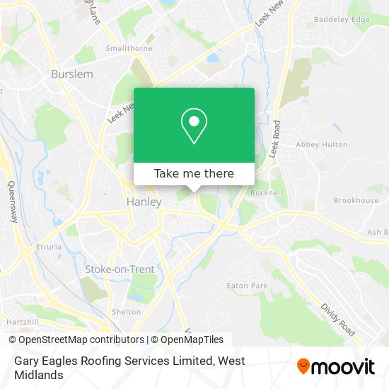 Gary Eagles Roofing Services Limited map