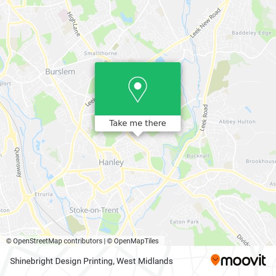 Shinebright Design Printing map