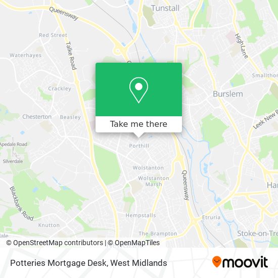 Potteries Mortgage Desk map