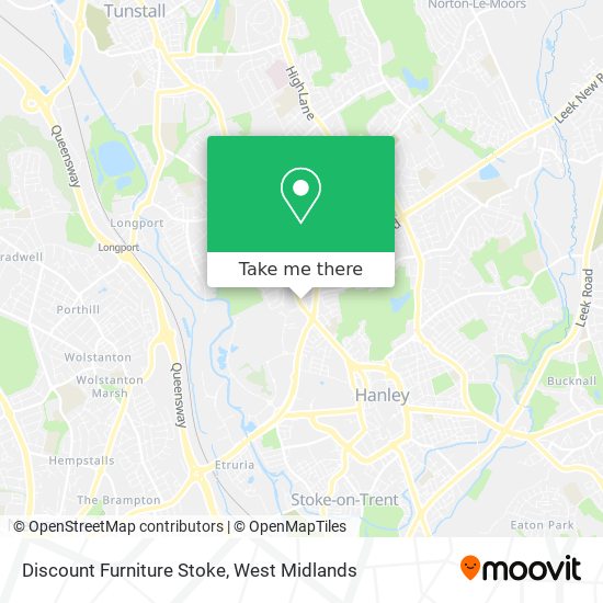 Discount Furniture Stoke map