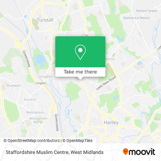 Staffordshire Muslim Centre map