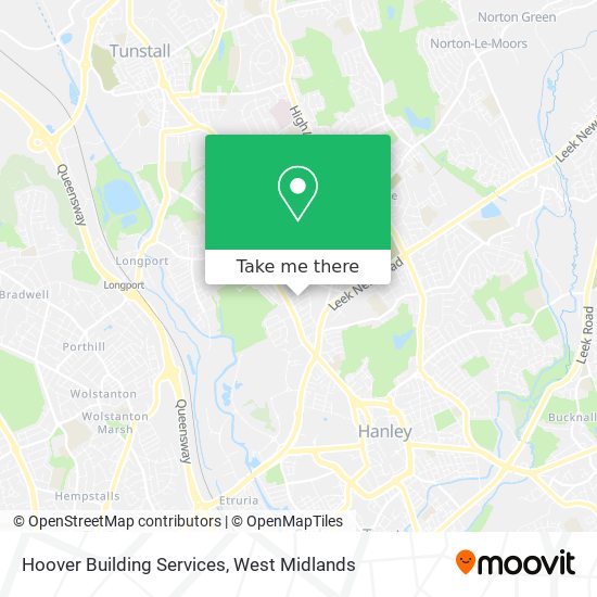 Hoover Building Services map