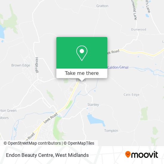 Endon Beauty Centre map