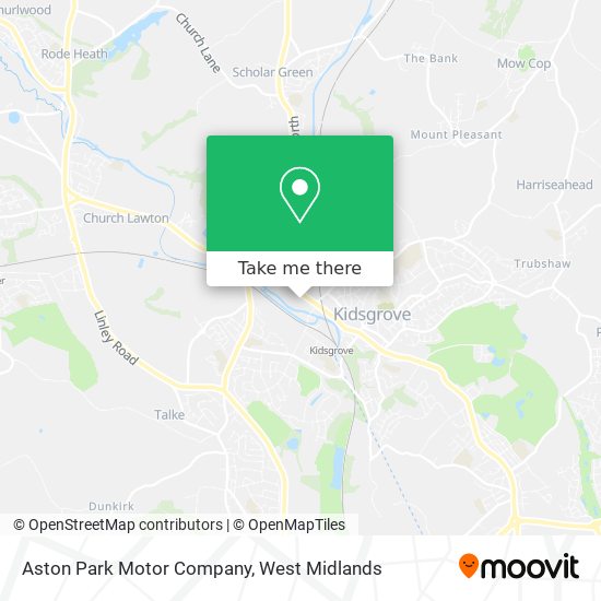 Aston Park Motor Company map