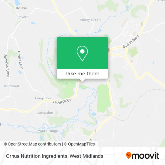 Ornua Nutrition Ingredients map