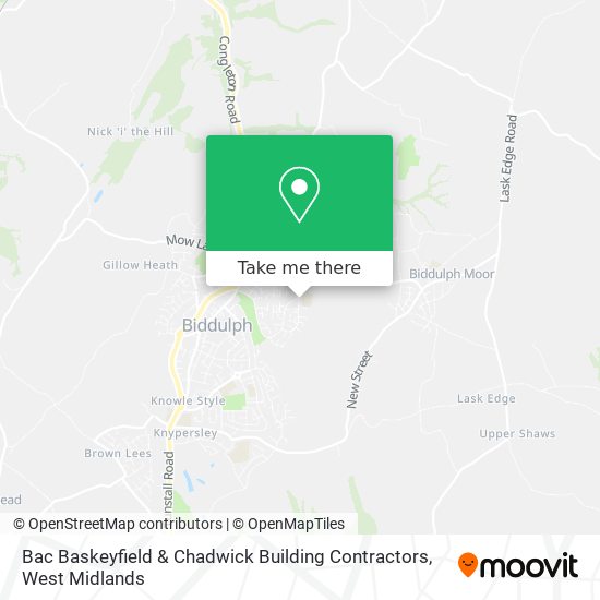 Bac Baskeyfield & Chadwick Building Contractors map