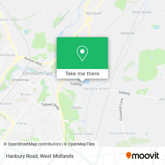 Hanbury Road map