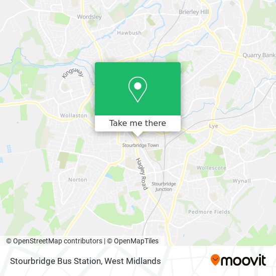 Stourbridge Bus Station map