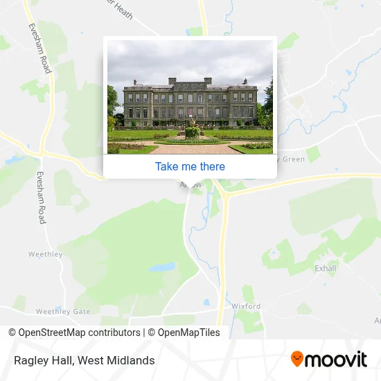 Ragley Hall map