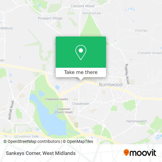 Sankeys Corner map