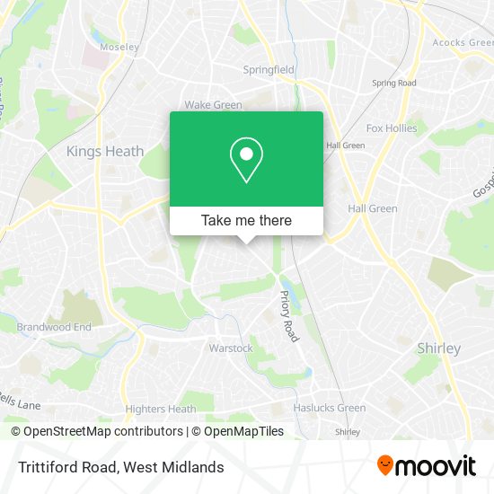Trittiford Road map
