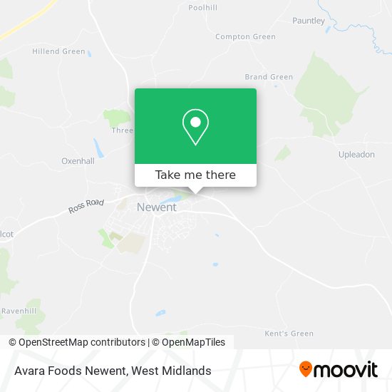 Avara Foods Newent map