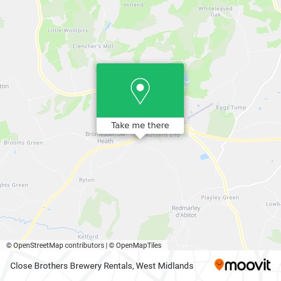 Close Brothers Brewery Rentals map