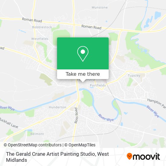The Gerald Crane Artist Painting Studio map