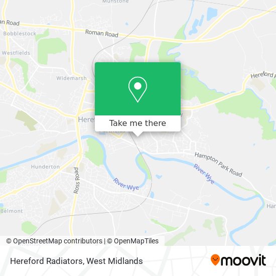 Hereford Radiators map