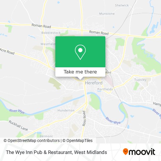 The Wye Inn Pub & Restaurant map