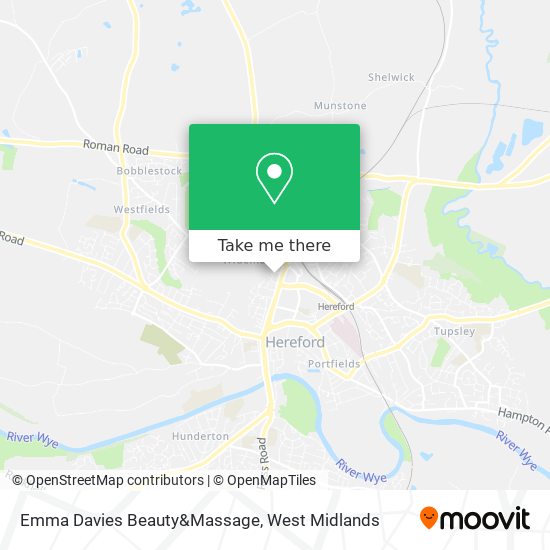 Emma Davies Beauty&Massage map