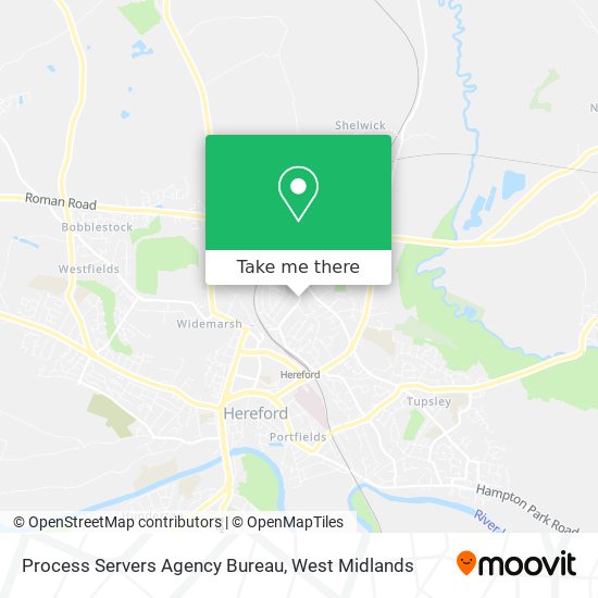 Process Servers Agency Bureau map