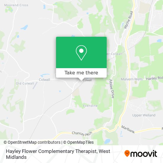 Hayley Flower Complementary Therapist map