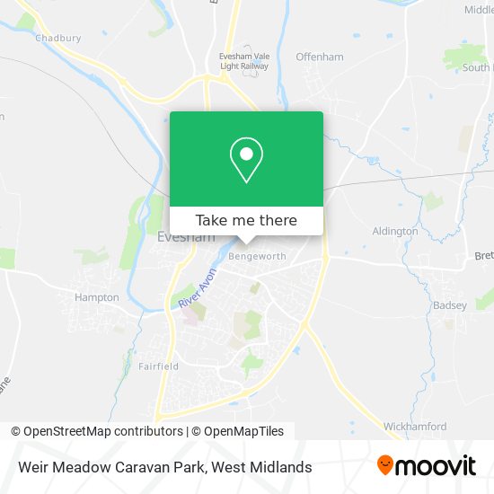 Weir Meadow Caravan Park map