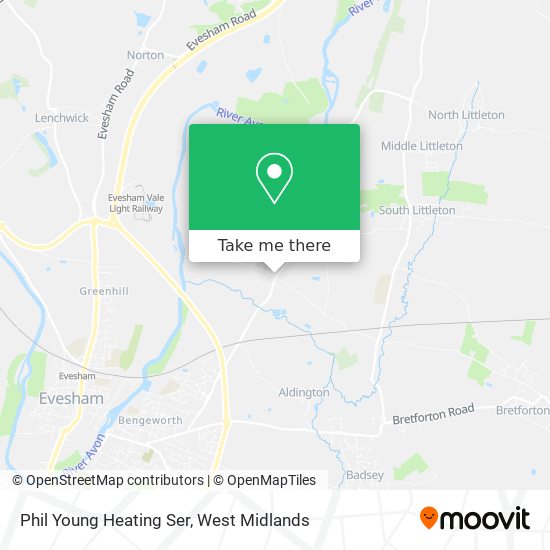 Phil Young Heating Ser map