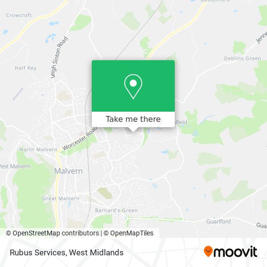 Rubus Services map