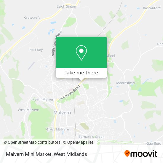 Malvern Mini Market map