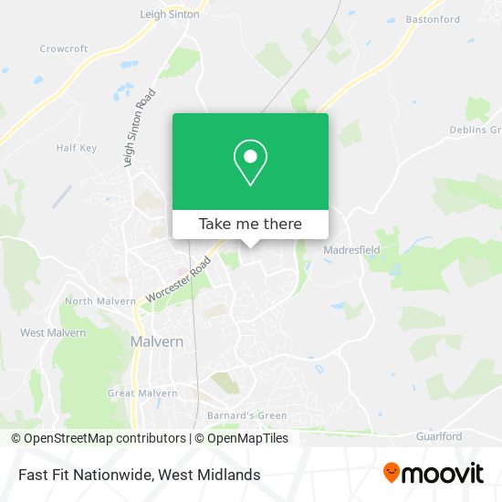 Fast Fit Nationwide map