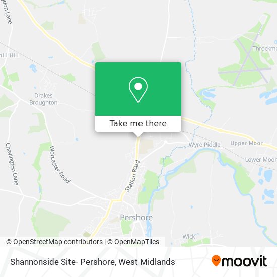 Shannonside Site- Pershore map