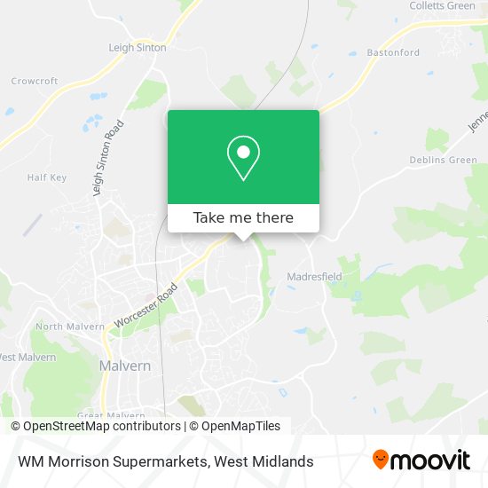 WM Morrison Supermarkets map