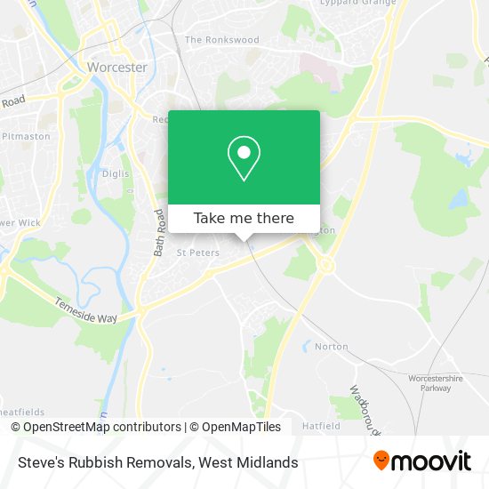 Steve's Rubbish Removals map