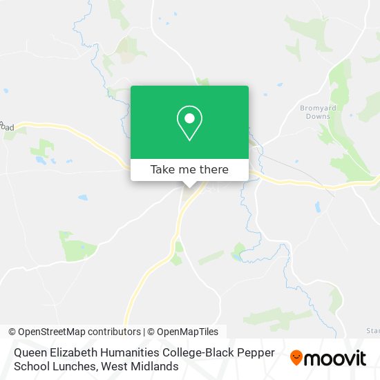 Queen Elizabeth Humanities College-Black Pepper School Lunches map