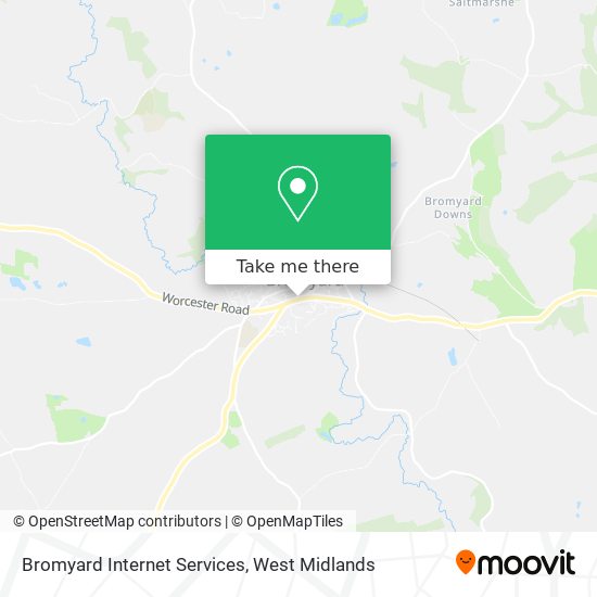 Bromyard Internet Services map