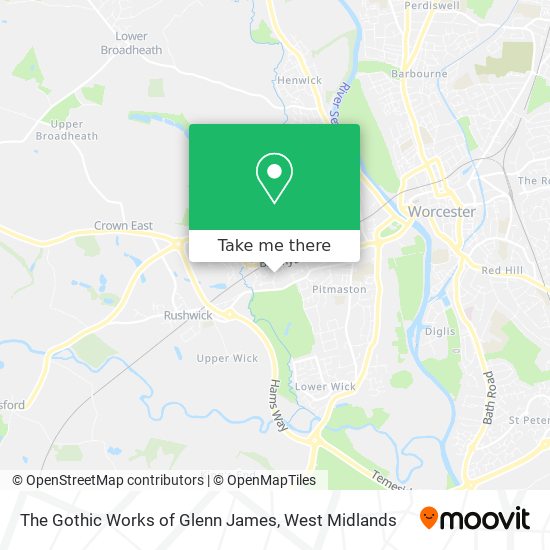 The Gothic Works of Glenn James map