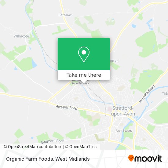 Organic Farm Foods map