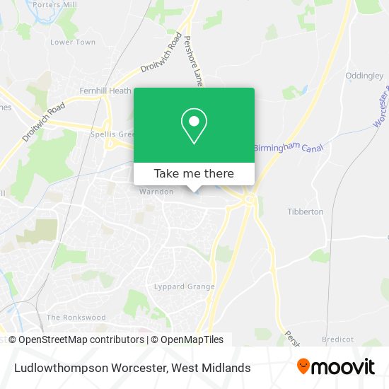 Ludlowthompson Worcester map