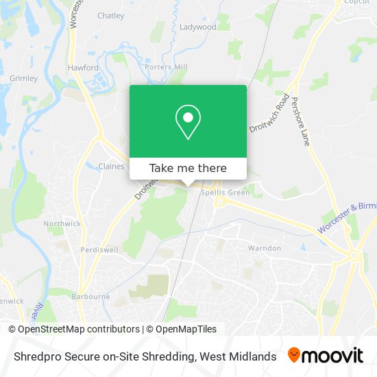 Shredpro Secure on-Site Shredding map