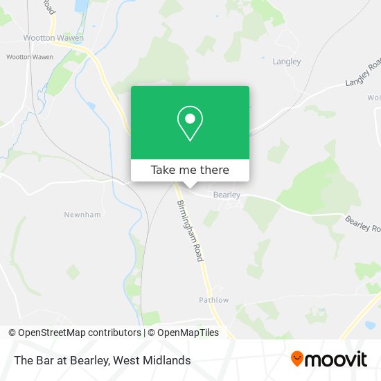 The Bar at Bearley map