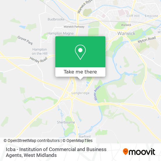 Icba - Institution of Commercial and Business Agents map