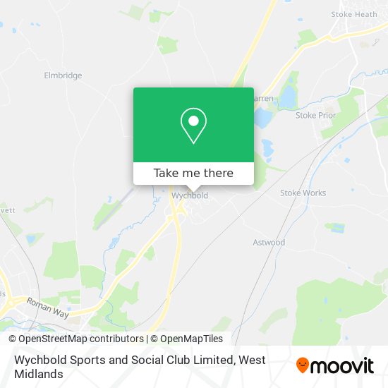 Wychbold Sports and Social Club Limited map