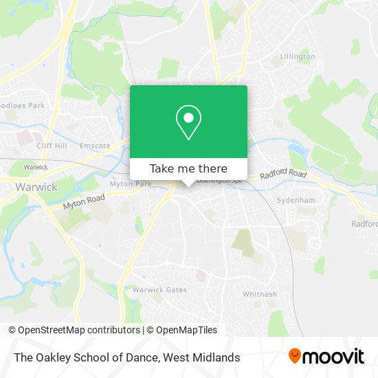 The Oakley School of Dance map