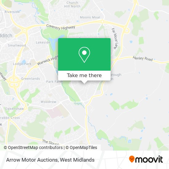 Arrow Motor Auctions map