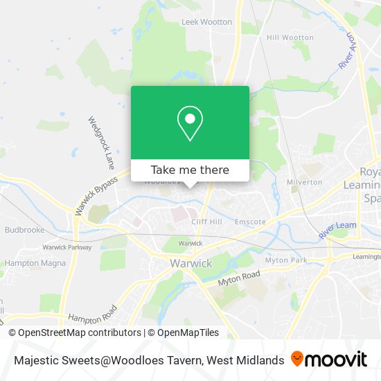 Majestic Sweets@Woodloes Tavern map