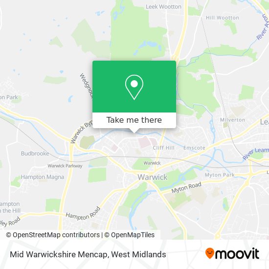 Mid Warwickshire Mencap map
