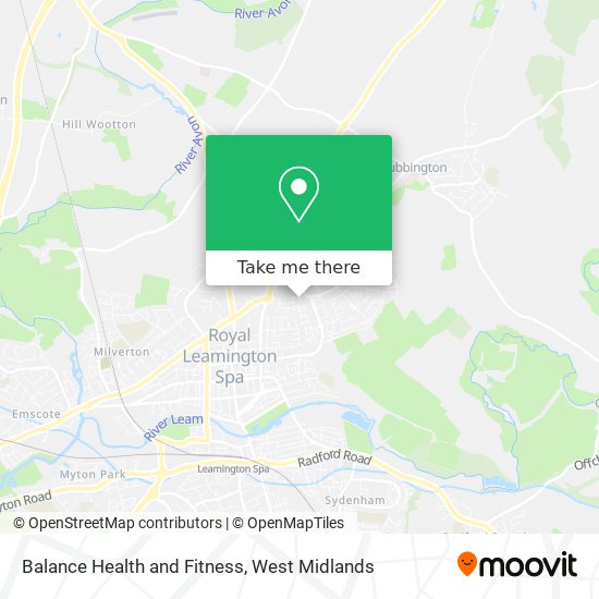 Balance Health and Fitness map